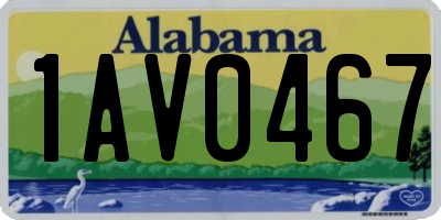AL license plate 1AV0467