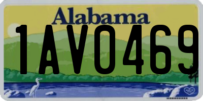 AL license plate 1AV0469