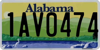 AL license plate 1AV0474