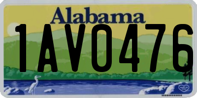 AL license plate 1AV0476
