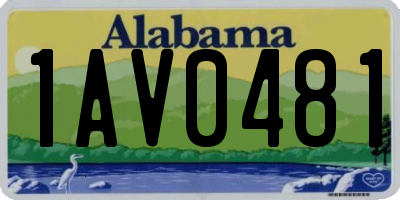 AL license plate 1AV0481
