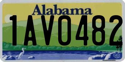 AL license plate 1AV0482