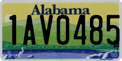 AL license plate 1AV0485