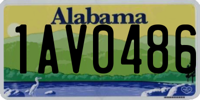 AL license plate 1AV0486