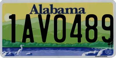 AL license plate 1AV0489