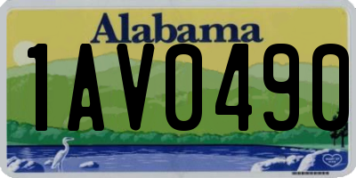 AL license plate 1AV0490