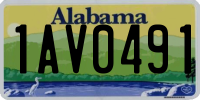 AL license plate 1AV0491