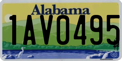 AL license plate 1AV0495