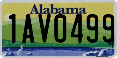 AL license plate 1AV0499