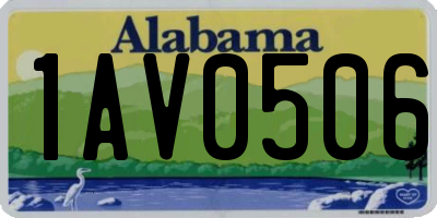 AL license plate 1AV0506