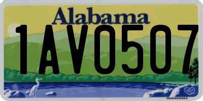 AL license plate 1AV0507