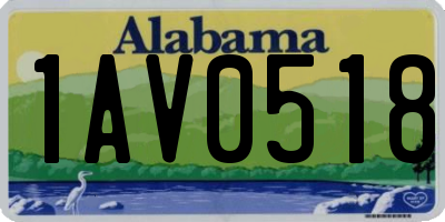 AL license plate 1AV0518