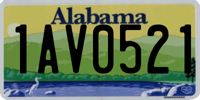 AL license plate 1AV0521