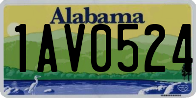 AL license plate 1AV0524