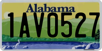 AL license plate 1AV0527