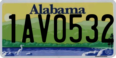 AL license plate 1AV0532