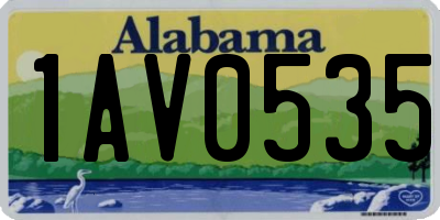 AL license plate 1AV0535