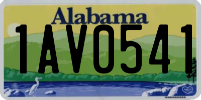 AL license plate 1AV0541