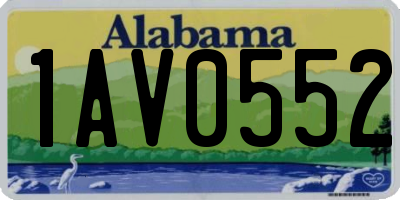 AL license plate 1AV0552