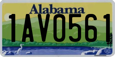 AL license plate 1AV0561