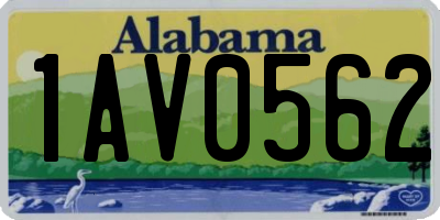AL license plate 1AV0562