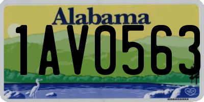 AL license plate 1AV0563