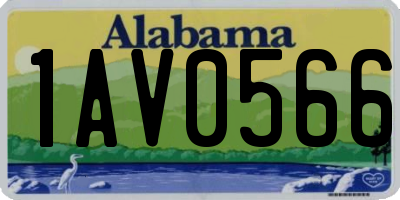 AL license plate 1AV0566