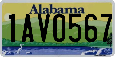 AL license plate 1AV0567