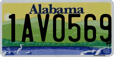 AL license plate 1AV0569