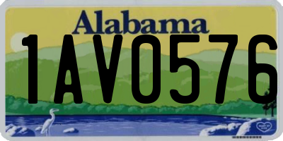 AL license plate 1AV0576