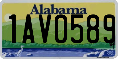 AL license plate 1AV0589