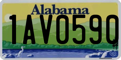 AL license plate 1AV0590