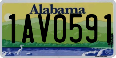 AL license plate 1AV0591