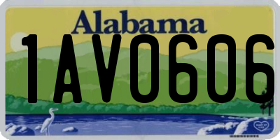 AL license plate 1AV0606