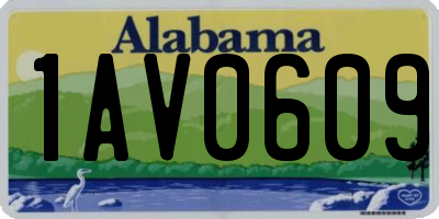 AL license plate 1AV0609