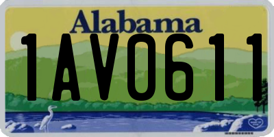 AL license plate 1AV0611