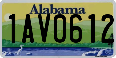 AL license plate 1AV0612