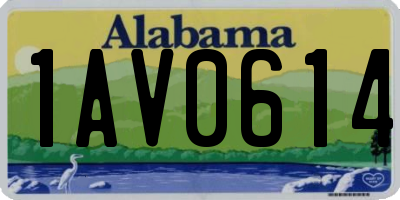 AL license plate 1AV0614