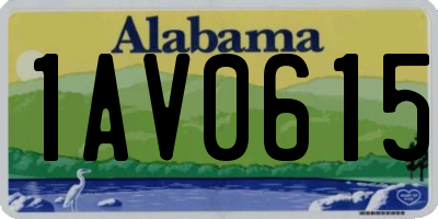 AL license plate 1AV0615