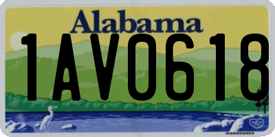 AL license plate 1AV0618