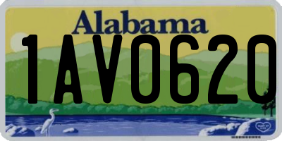 AL license plate 1AV0620