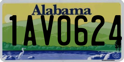 AL license plate 1AV0624