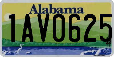 AL license plate 1AV0625