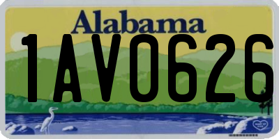 AL license plate 1AV0626
