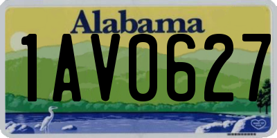 AL license plate 1AV0627