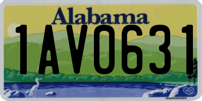 AL license plate 1AV0631