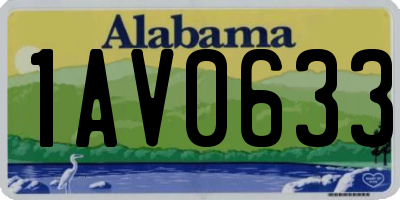 AL license plate 1AV0633