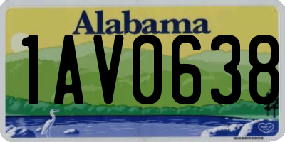 AL license plate 1AV0638