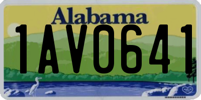 AL license plate 1AV0641