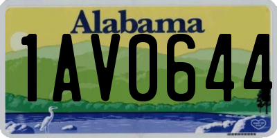 AL license plate 1AV0644